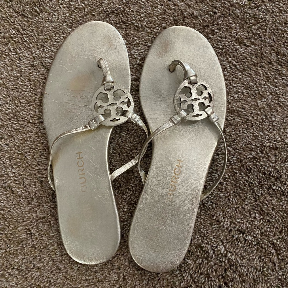 Tory Burch gold sandals. Size 9